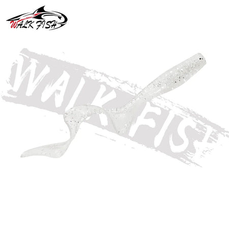 WALK FISH 10Pcs Spinpoler 60MM 80MM Lifelike Fish Lure Bait Worms Artificial Silicone Soft Lure Bass Pike Fish Lure Wobbler