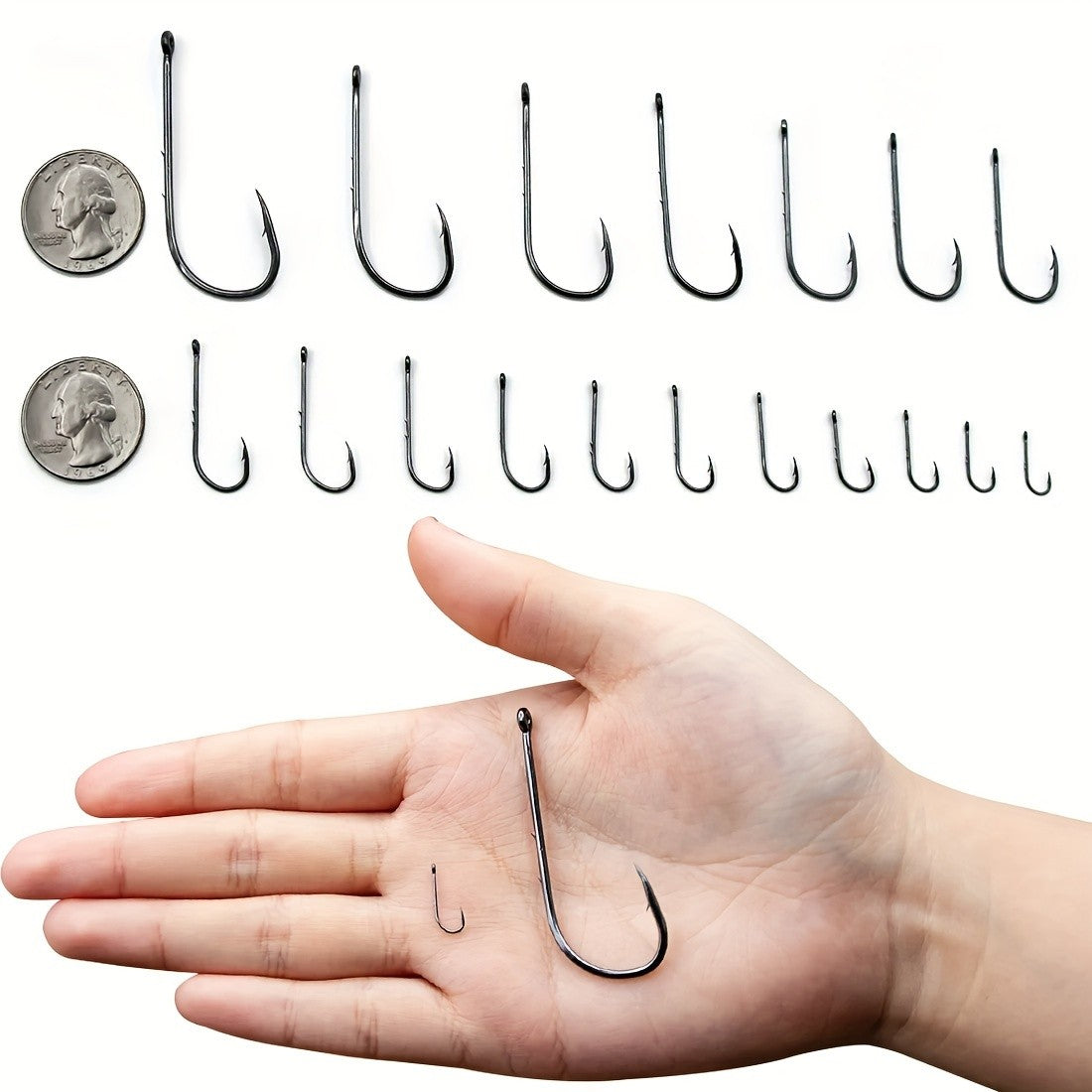 FTK Baitholder Fishing Hooks Sea Barbed Fishing Lures Shank Beak Live Bait Holder Carp Fishing Worm Hooks Accessories Tackle