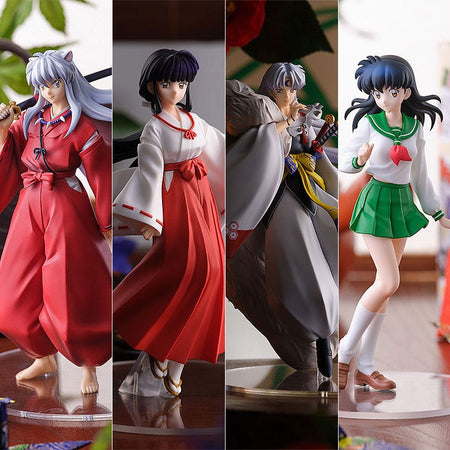 18cm Anime Inuyasha Figure Inuyasha Kiky? Sesshoumaru Higurashi Kagome PVC Action Figure Model Toys Collectible Model Toy Gift