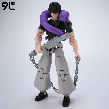 9L3D Printed Anime Jujutsu Kaisen Sukuna Yuji Yuta Satoru Gojo Lucky Dummy 13 Movable Shapeshift Action Figures Mannequin Toys