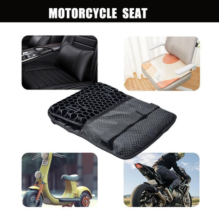Pressure Relief Anti Slip Universal Comfortable Seat Cover Motorcycle Seat Cushion Gel Honeycomb Motorbike Accessories