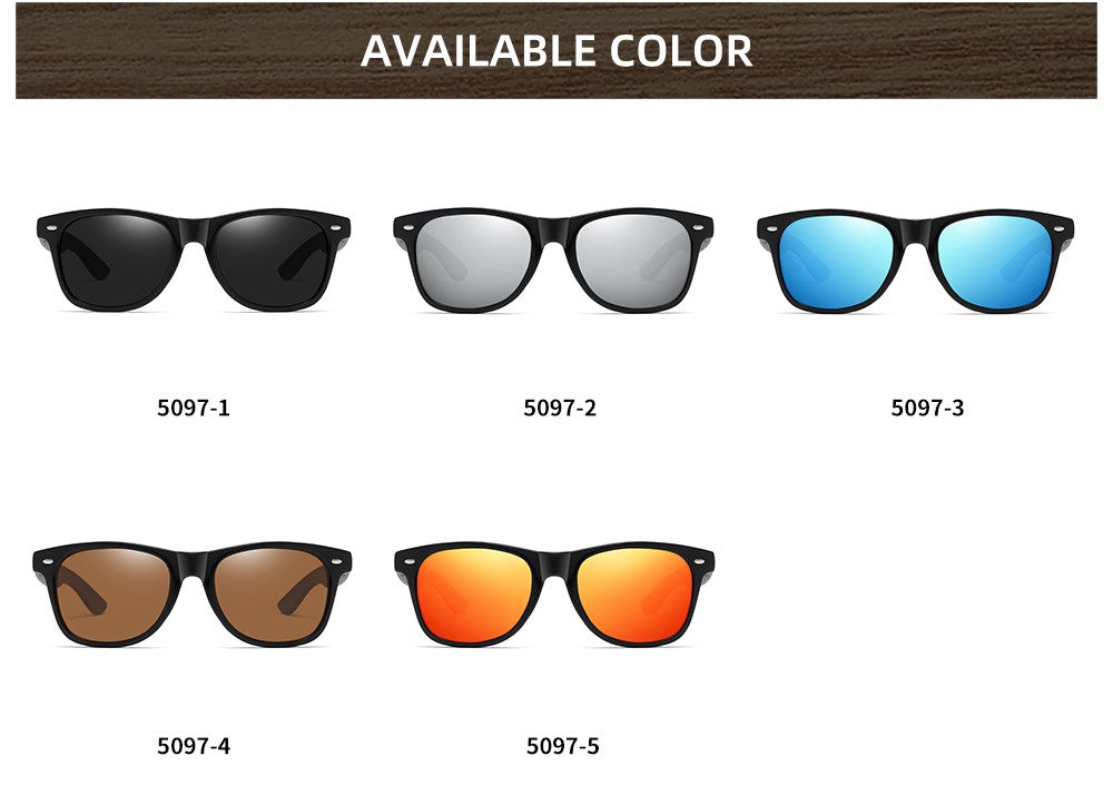 GM Brand Wooden Bamboo Polarized Men's Sunglasses Oval Frame Sun glasses Women Sun glass S5097es Male Oculos de sol Masculino