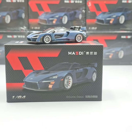New In Stock Masdi 1:64 Mclaren Senna 1110 Special Edition Alloy Miniature Static Car Model Customized Boy Toys Gifts Collection