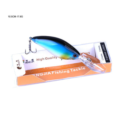 HENGJIA 13G 9CM Fishing Lures Rock Crank Bait Crankbait Minnow  Bass Treble Hooks Swim Hard Lure Baits Wobbler Long Big Tongue