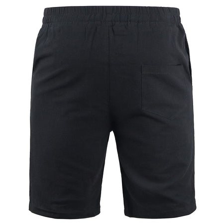 KB New Men's Cotton Linen Shorts Pants Male Summer Breathable Solid Color Linen Trousers Fitness Streetwear S-3XL