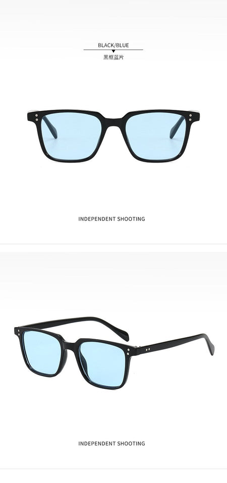 rectangle Rivet Tony Stark Sunglasses women men 2022 brand designer fashion Iron Man Glasses vintage oculos de sol masculino