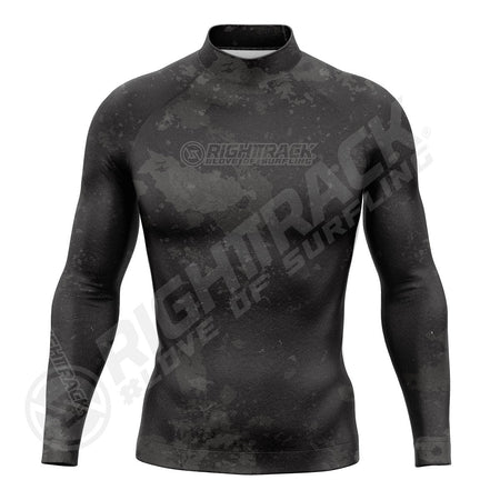 Hot Men's Rashguard Surfing Shirt Camo Lycra Fabrics RIGHTTRACK Surf Sportswear Beach UV Swimwear UPF50+ Clothes