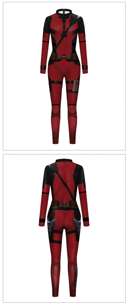 super-héros hommes film Deadpool Wolverine Cosplay Costumes Hallloween combinaison Performance fête Zentai body