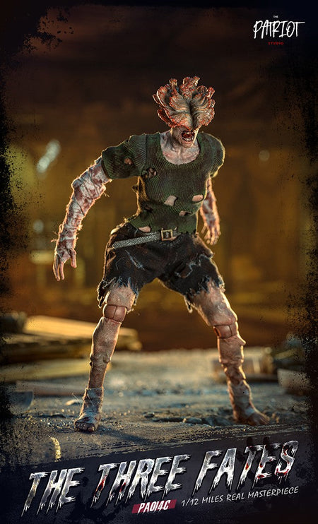 In Stock Patriot The Last of Us Clicker Three Destiny Zombie 1/12 Cloth Robe Action Figure Toy Gift Series Collection