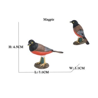 Owl Flamingo Turkey Toucan Seahawk Model Animal Figurines Plastic Bird Toy Action Figure Jungle Adventures Kids Gifts Forest zoo