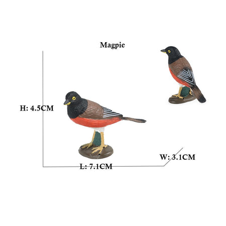 Owl Flamingo Turkey Toucan Seahawk Model Animal Figurines Plastic Bird Toy Action Figure Jungle Adventures Kids Gifts Forest zoo