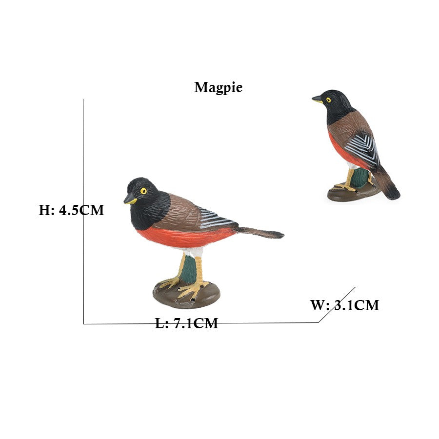 Owl Flamingo Turkey Toucan Seahawk Model Animal Figurines Plastic Bird Toy Action Figure Jungle Adventures Kids Gifts Forest zoo