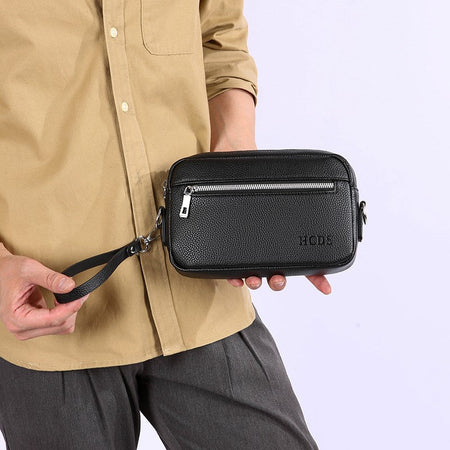 New Style Hand-Held Men's Bag - Trendy Large-Capacity Waterproof Shoulder Bag Casual And Versatile Cross-Body Bag