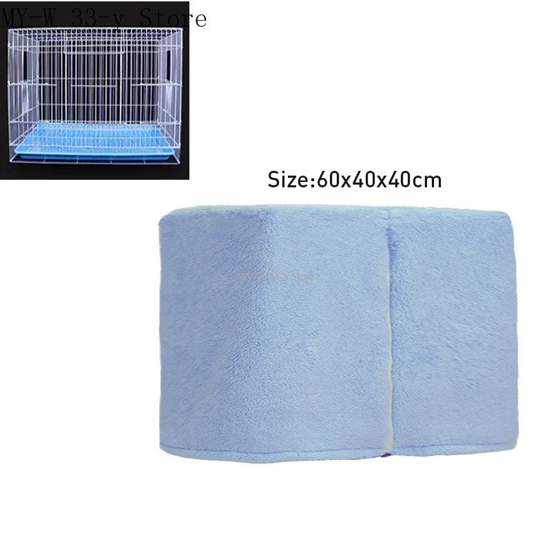 Winter Warm Bird Cage Cover Breathable Splashproof Large Bird Cage Cover Parrot Cage Shading Protective Products Bird Supplies