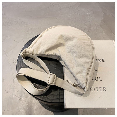 Upgraded Version Simple Design Women's Messenger Bag Nylon Hobos Small Shoulder Bags Vintage Female Girls Purse Cloth Handbags
