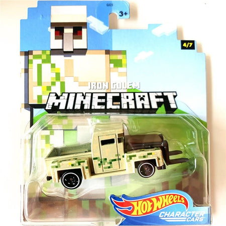 Genuine Hot Wheels Minecraft Series Model Toy Car Desktop Ornament Collectibles Holiday Gifts In Stock