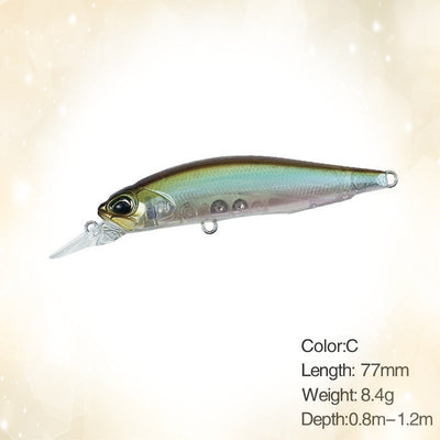 77mm 63mm Minnow Fishing Lure Wobbler Rozante 77SP Long Cast Hover Swaying Lure Jerkbait Artificial Bait Culter Alburnus Bait