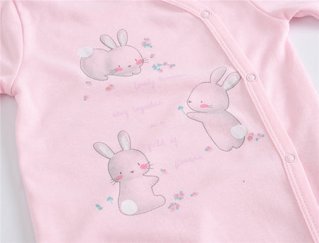 3 Pcs/lot 100% Cotton Baby Girls Clothes Set 0-12M Long Sleeve Newborn Boy Rompers Spring Autumn Carton Print Jumpsuit