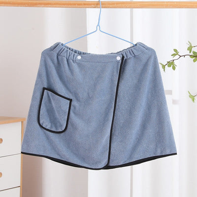 Men's Bath Skirt Hotel Household Simple Fine Fiber Adjustable Bath Towel Size Is Suitable For Men Weighing Less Than 90 KG Wear