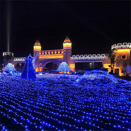 Outdoor LED String Lights Garland 110/220V 10-100M Waterproof Fairy Light Christmas Wedding Party Holiday Gardening Decoration