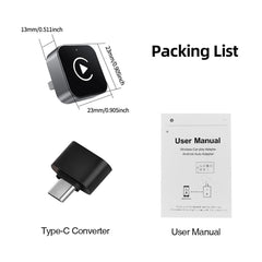Wireless Android Auto Carplay Box/Adapter Smart USB Dongle Convert Wired To Wireless Auto Connect for Factory Wired CarPlay Cars