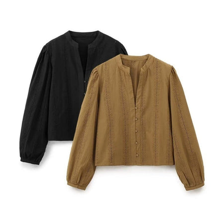 Embroidery Blouses For Lady Y2K Tops Harajuku Fashion Vintage Blouse Elegant Women's Luxury Blouses Long Sleeve Shirt