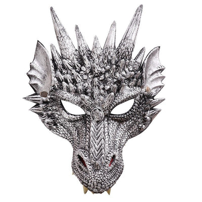 PU Foaming 3D Animal Dragon Mask for Halloween Carnival Party Halloween Dragon Mask Cosplay Dragon Scary Mask Monster Mask