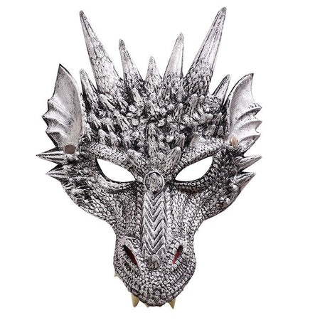 PU Foaming 3D Animal Dragon Mask for Halloween Carnival Party Halloween Dragon Mask Cosplay Dragon Scary Mask Monster Mask