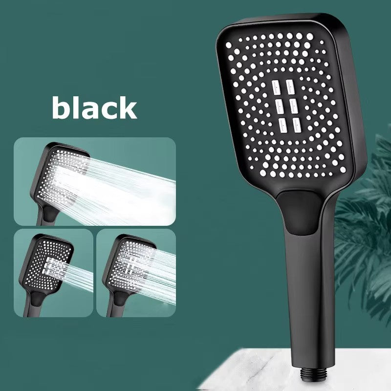 3 Mode Adjustable High Pressure Shower Head Handheld Large Flow Water Saving Pressurized Shower Head Mixer Bathroom Accessories
