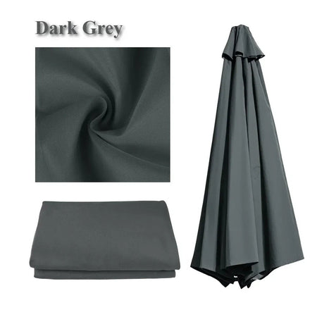 Parasol Replaceable Parasol Top Cloth Garden Patio Canopy Umbrella Cover Waterproof Sunshade 2/2.5/2.7/3m For 6 Ribs/8 Ribs
