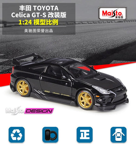 Maisto 1:24 Toyota Celica GT-S Alloy Miniature Car Model Diecast Metal Scale Car Model Collection Children Toy Vehicles Gift