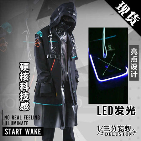 Arknights Doctor Rhodes Island Combat Uniform Cosplay Costume — Fashion Men Party Role Play Clothing