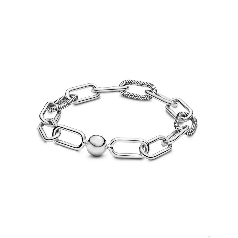 Fit Moment Charm Diy Bracelet Snake Bone Chain Women's Fashion Jewelry Classic Hot Selling Castle Bracelet Exquisite Gift