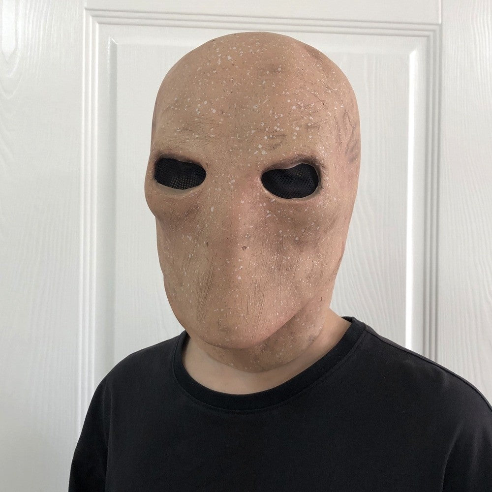 Faceless Man Halloween Slenderman Mask Non-toxic Realistic Alien Skull Latex Helmet Dress Up 3D Party Cosplay Props Carnival
