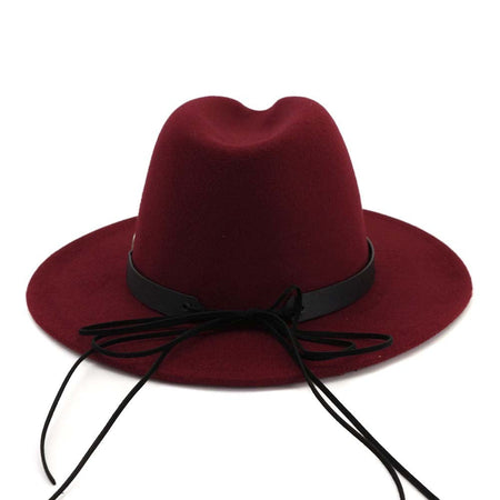 QBHAT Women Men Wide Brim Wool Felt Jazz Fedora Hats Panama Style Cowboy Trilby Party formal Dress Hat Large Size Yellow white