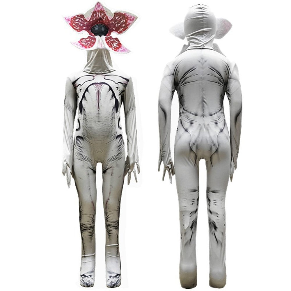 Adult Kid Demogorgon Cosplay Jumpsuit Scary Bodysuit TV Odd Matter Bodysuits Mask Outfits Halloween Fantasia Roleplay Suits