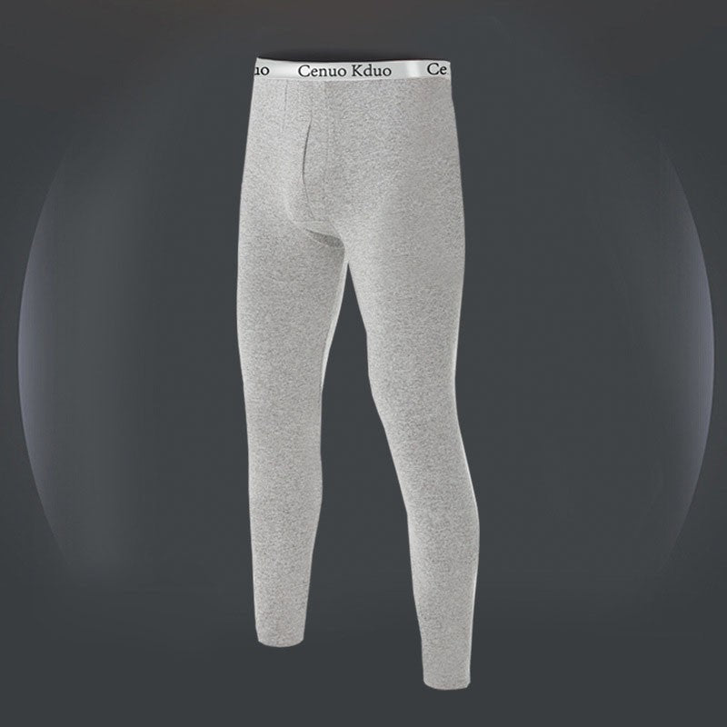 Men's Thermal Underwear Pants, Slim Leggings, Fleece Thickened Skinny Warm Long Pants, Men's Warm Pants For Autumn Winter