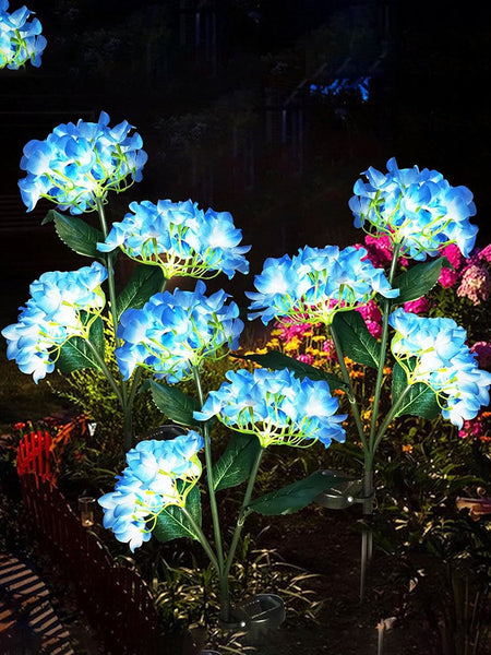 1PC Solar-Powered Hydrangea Lanterns, Outdoor Landscape Lanterns, Garden Lanterns, Solar-Powered Lawn Lanterns, Rose Lanterns