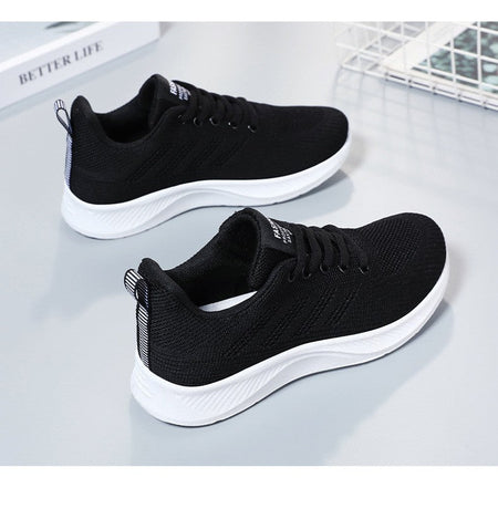 Litfun Women's Casual Sports Shoes Fashion Female Soft Bottom Sneakers Breathable Mesh Running Shoes Leisure Light Flats Shoes