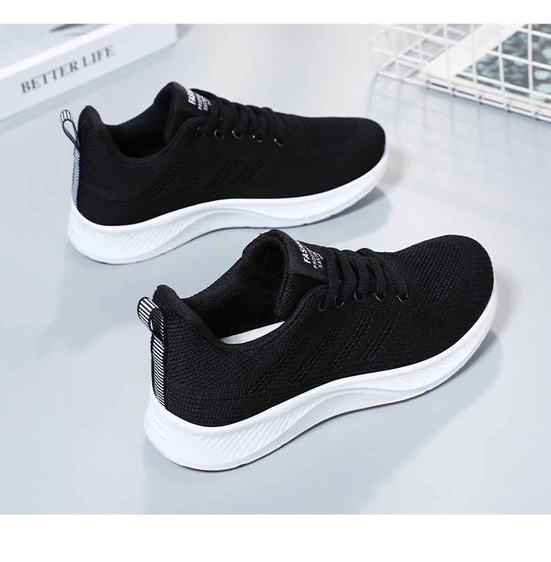 Litfun Women's Casual Sports Shoes Fashion Female Soft Bottom Sneakers Breathable Mesh Running Shoes Leisure Light Flats Shoes