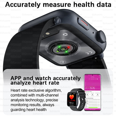 2025New NFC Smat Watch Women 1.85-inch Blood Pressure Heart Rate Bluetooth Call Female Health Smarwatches Ladies For Android IOS