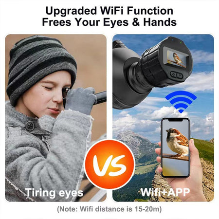 ? 1920X1080 Eyepieces Camera WiFi Electronic 1.5'' High-Definition Screen Portable Recorder Telescopes with APP Connection