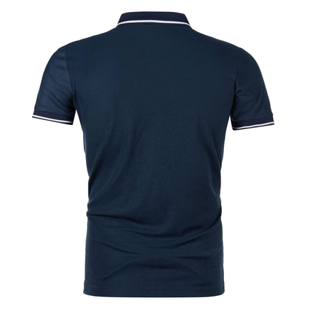 Men's new top Polo shirt T-shirt Summer men's short sleeve color lapel casual fashion white shirt T-shirt men's short sleeve