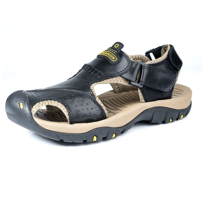 2025 Man's shoes Genuine Leather Men Sandals Summer Men's Shoes Outdoor Water Shoes Leather Sandals For Men men summer sandals