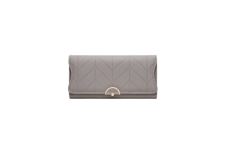 PU Fashion Long Women's Wallet Fashion Buckle New Handbag Large Capacity Fresh Wallet Wallet