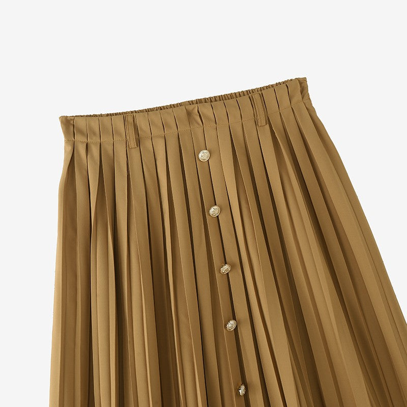 Autumn Skirts Plus Size 2025 ZANZEA Elegant Women High Waist Party Pleated Skirt Jupes Stylish Solid A-line OL Work Faldas Saia