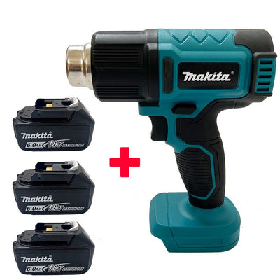 Makita Digital Display Electric Air Guns Cordless Heat Gun 2 Nozzles Industrial Shrink Wrapping Hot Air Gun for 20V Battery