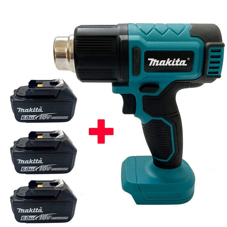 Makita Digital Display Electric Air Guns Cordless Heat Gun 2 Nozzles Industrial Shrink Wrapping Hot Air Gun for 20V Battery