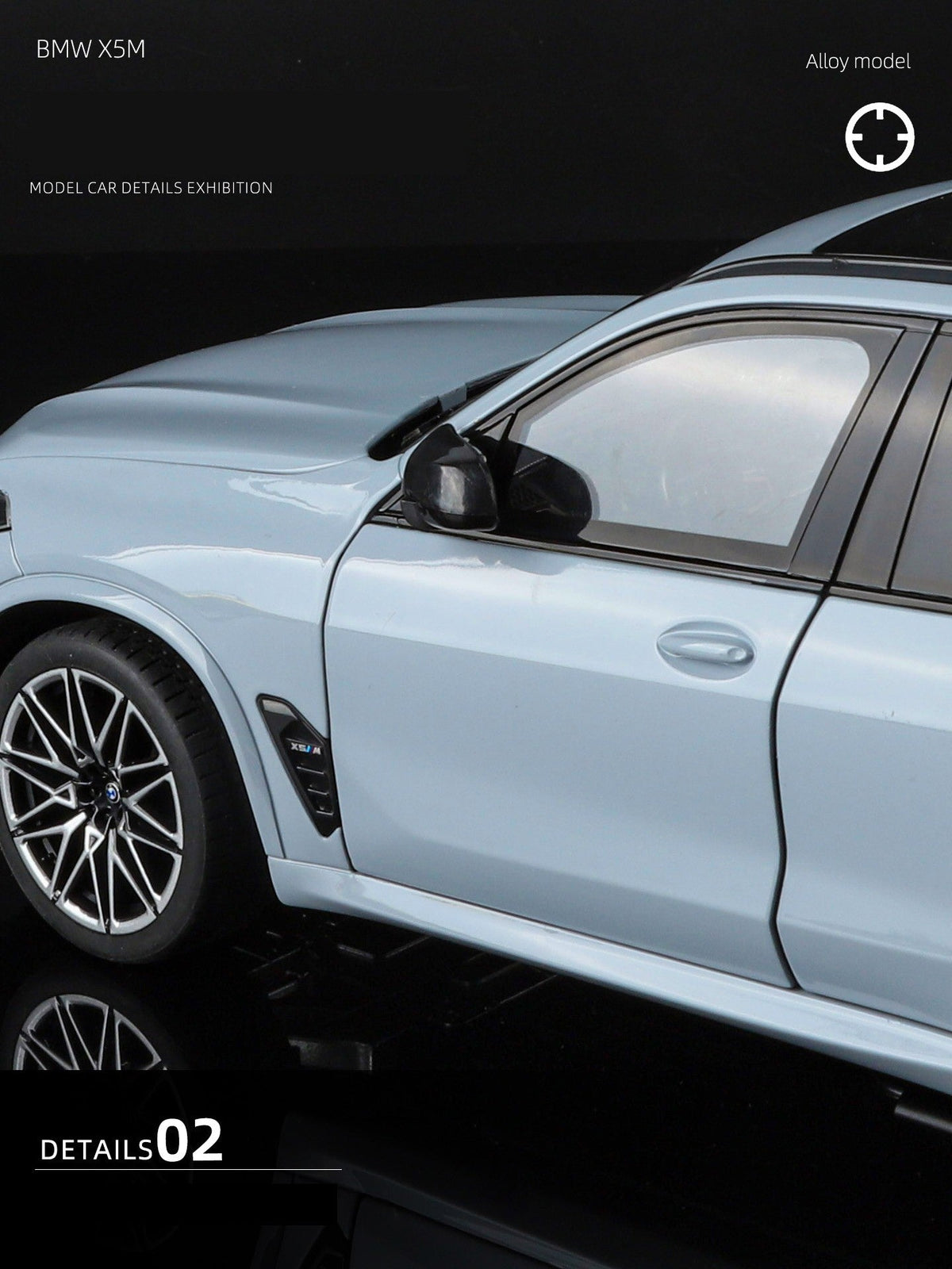 NEW 1:18 BMW X5M X5 F95 SUV Alloy Car Diecasts & Toy Vehicles Car Model Miniature Scale Model Car For Children