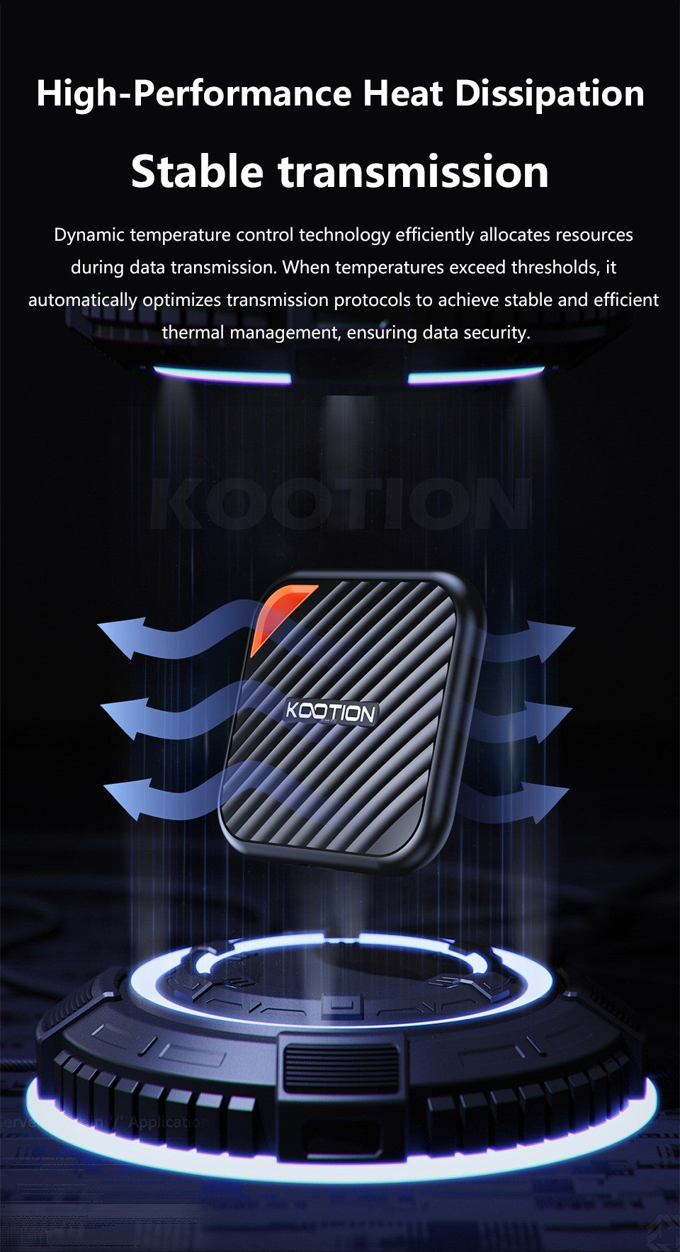KOOTION X6Max Portable SSD 1TB 512GB USB-C PSSD USB 3.2 External SSD Gen 2x2 Portable Solid State Drive for iPhone15 16 PC Mac